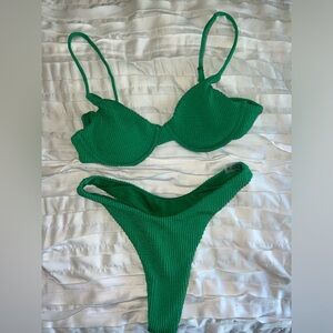 Green Amazon Bikini size M